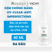 Kem Chống Nắng Dành Cho Da Dầu Mụn Vichy UV-Clear Anti-Imperfections 40ml - VC000007 - Rosslyn - Rosslyn-vn