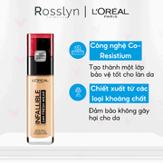 Kem Nền Mịn Nhẹ Lâu Trôi L'Oreal Paris Infallible 24h Fresh Wear Liquid Foundation 30ml - Rosslyn - Rosslyn-vn