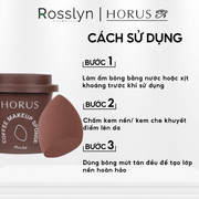 Cách Sử Dụng Mút trang điểm Horus Coffee Make Up Sponge 