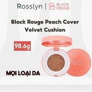 Phấn Nước Dưỡng Ẩm, Che Phủ Cao Black Rouge Peach Cover Velvet Cushion 14g - Rosslyn - Rosslyn-vn