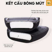 Set cọ tán nền + 2 mút trang điểm - DC65 - Rosslyn