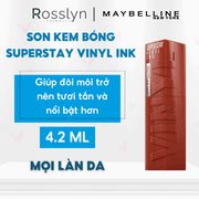 Son Bóng Maybelline New York Superstay Vinyl Ink 4.2ml Bền Màu Nhẹ Môi - Rosslyn - Rosslyn-vn