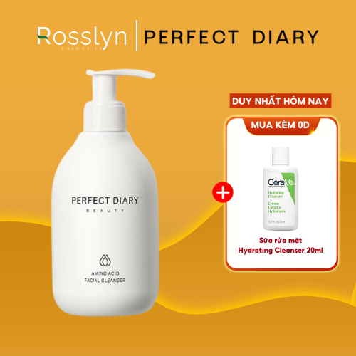 Sữa Rửa Mặt Tạo Bọt Dịu Nhẹ Cho Da Nhạy Cảm Perfect Diary Amino Acid Cleanser 200ml - PD000010 - Rosslyn