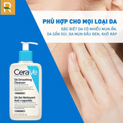 Sữa rửa mặt làm sạch & tẩy tế bào chết dịu nhẹ CeraVe SA Smoothing Cleanser 236ml - CR000005 - Rosslyn