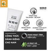 Sữa rửa mặt UNO tạo bọt sạch nhờn UNO WHIP WASH BLACK 130G - UN000001 - Rosslyn