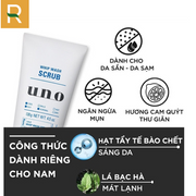 Sữa rửa mặt UNO tạo bọt dạng hạt sáng da UNO WHIP WASH SCRUB 130G - UN000000 - Rosslyn