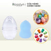 Mút trang điểm hình bầu kèm hộp nhựa màu xanh tiện dụng-QT160-Rosslyn