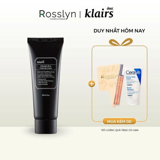 Kem Dưỡng Phục Hồi Làm Dịu Da Ban Đêm Klairs Midnight Blue Calming 60ml - KL000001 - Rosslyn