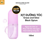 Xịt dưỡng tóc Grace & Glow Black Opium Silky Hair Mist Spray Soft and Silk hair with Golden Marula + Olive Oil 100ml - GG000012 - Rosslyn