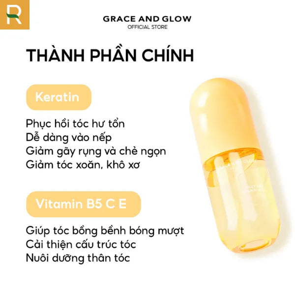 Tổng quan về xịt dưỡng tóc Grace & Glow Daisy
